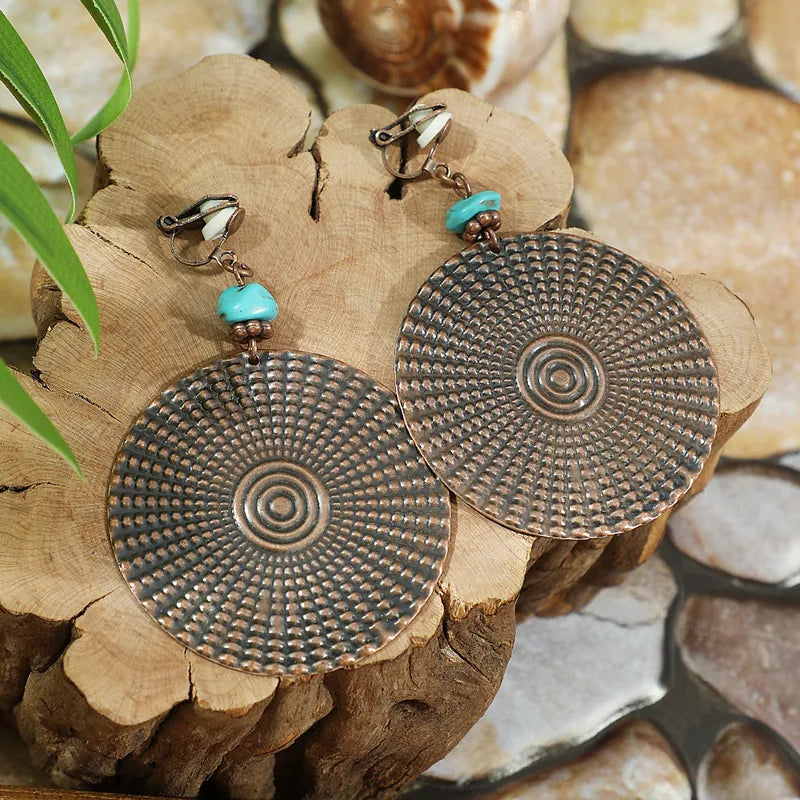 Boho Oxidised Earrings - Style 44