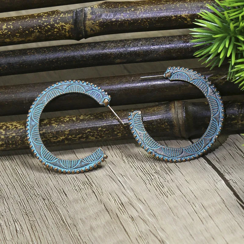 Boho Oxidised Earrings - Style 33