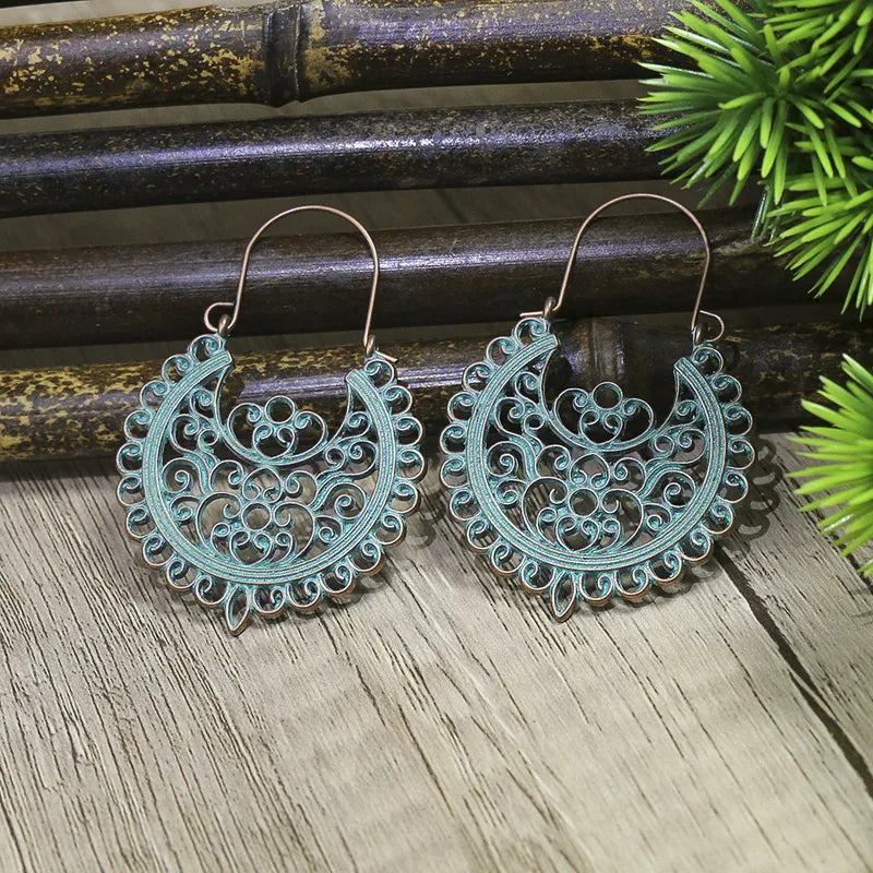 Boho Oxidised Earrings - Style 32