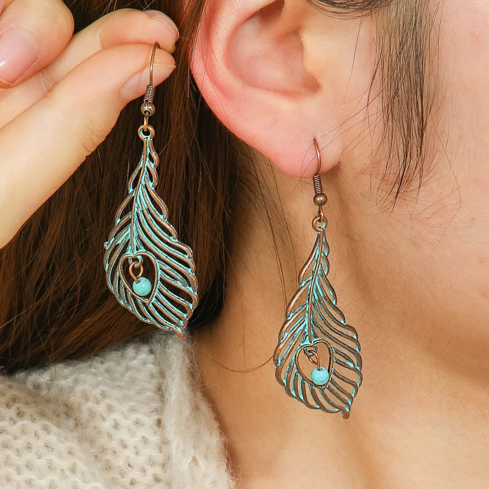 Boho Oxidised Earrings - Style 24