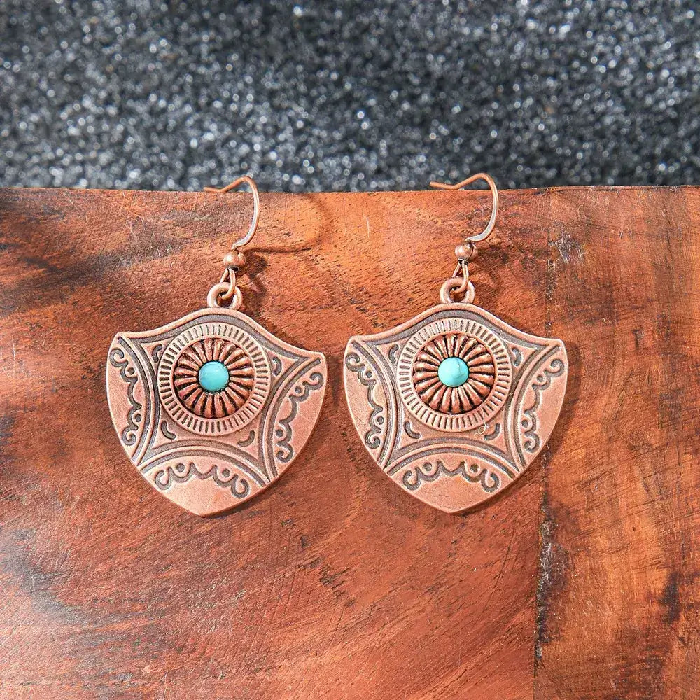 Boho Oxidised Earrings - Style 93
