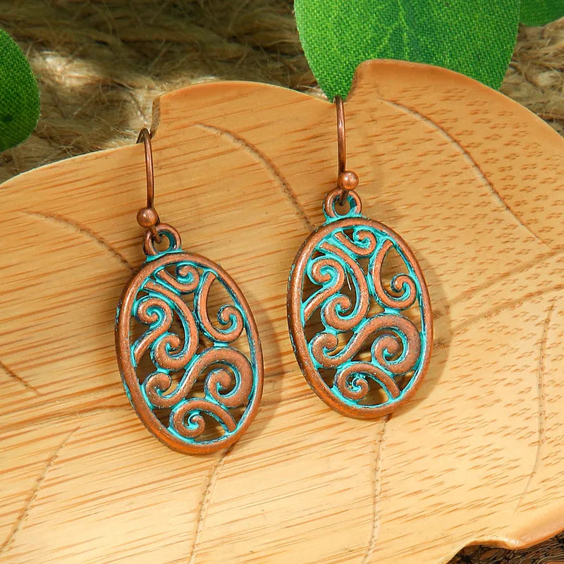 Boho Oxidised Earrings - Style 86