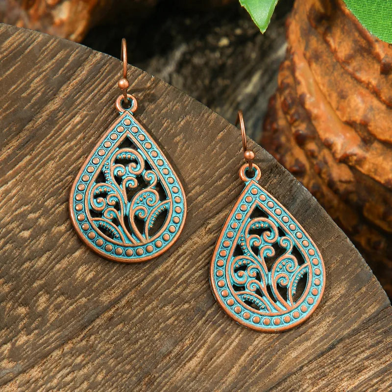 Boho Oxidised Earrings - Style 83