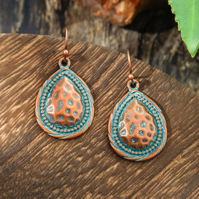 Boho Oxidised Earrings - Style 77