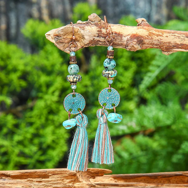 Blue Earrings- Turquoise Stone Earrings