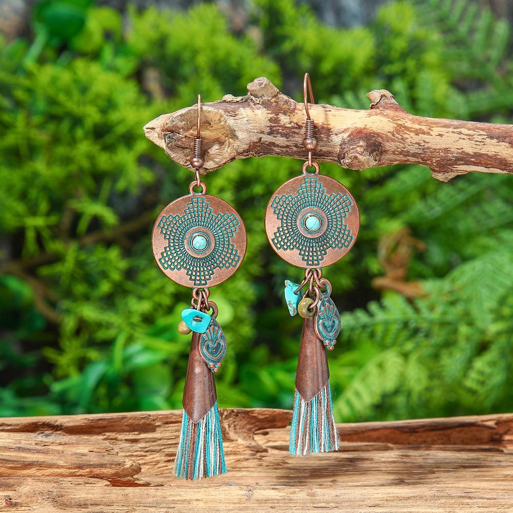 Premium | Boho Mandala Tassel Drop