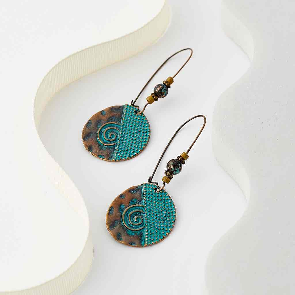 Image of an earring - Mystic Eye - Boho Dangle Earring by Zuzus Trove