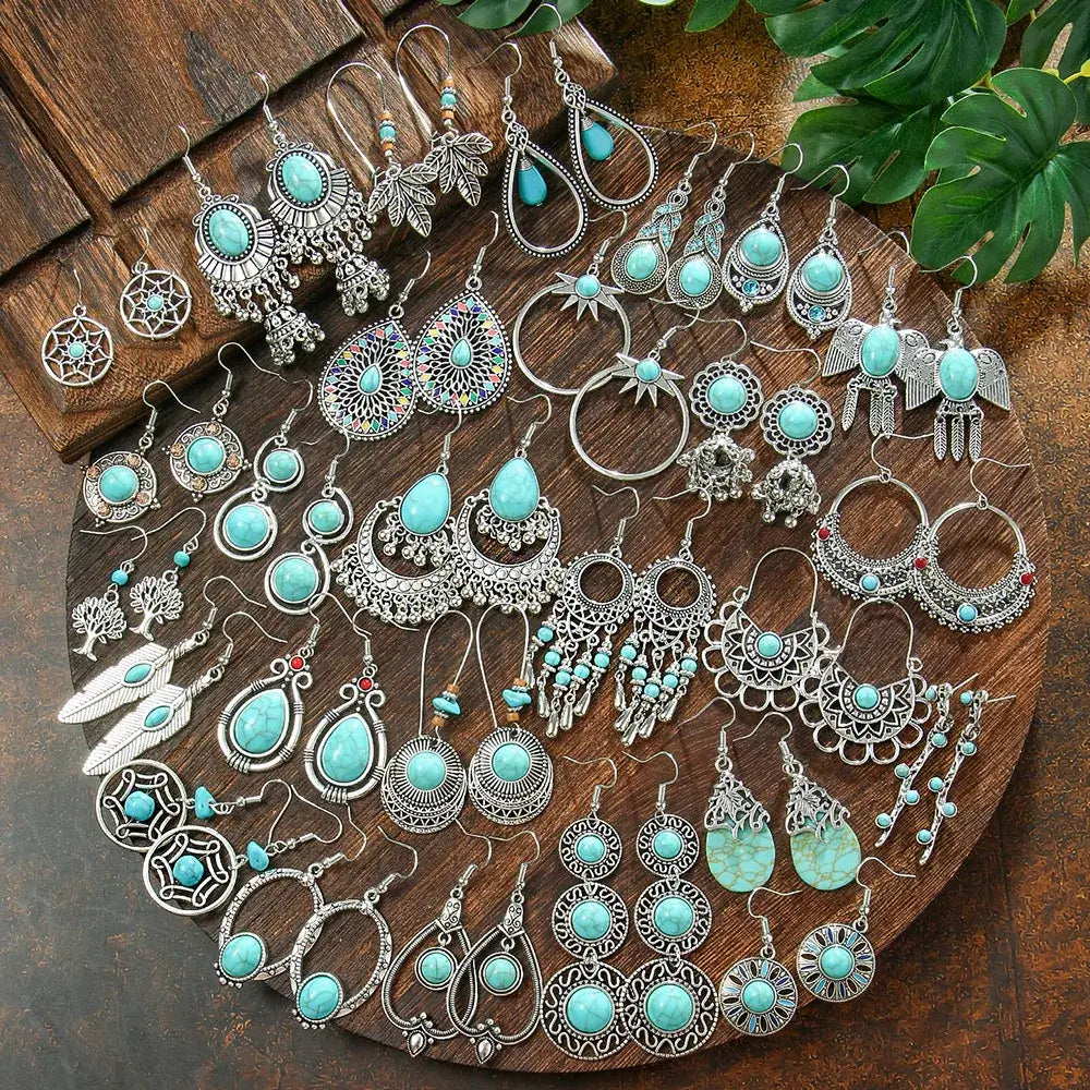 Turquoise Earrings - Zuzu's Trove