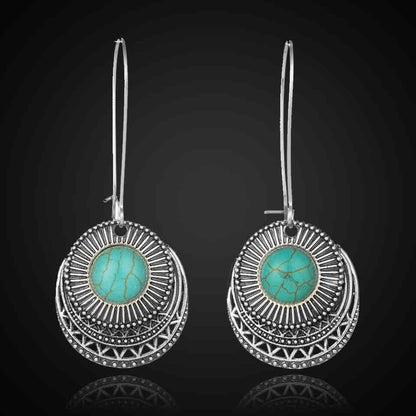 Statement  Ethnic Turquoise Earrings