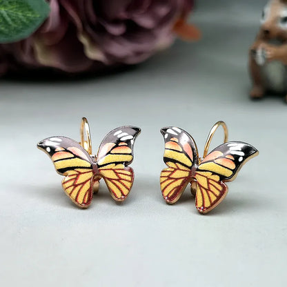 Vibrant Butterfly Stud Earrings