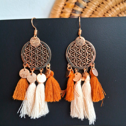 Premium Festive Gold Mandala Earrings