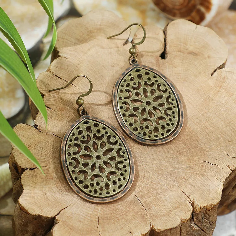 Boho Oxidised Earrings - - Style 67