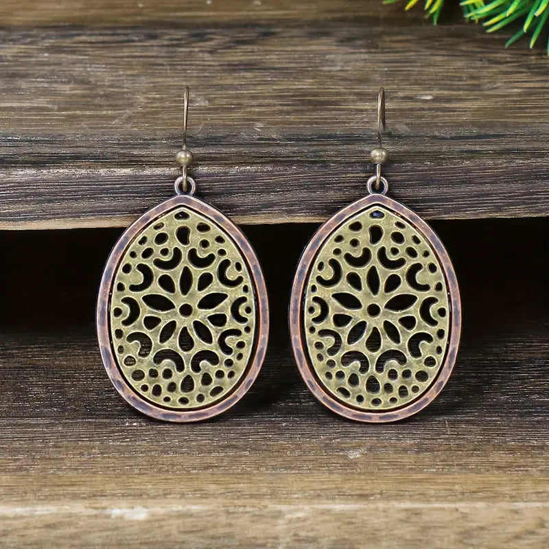 Boho Oxidised Earrings - - Style 67