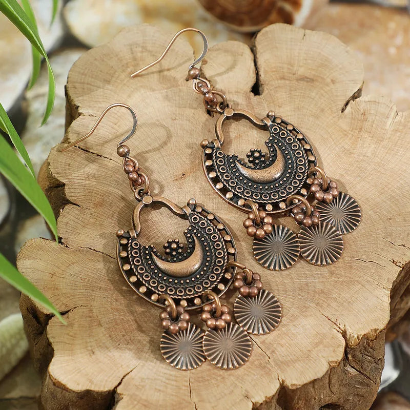 Boho Oxidised Earrings - Style 64