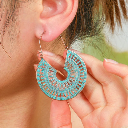 Boho Oxidised Earrings - Style 58