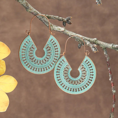 Boho Oxidised Earrings - Style 58