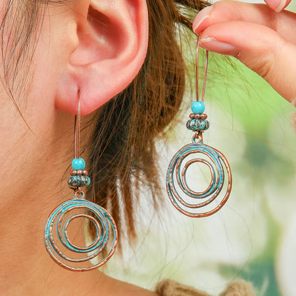Boho Oxidised Earrings - Style 57