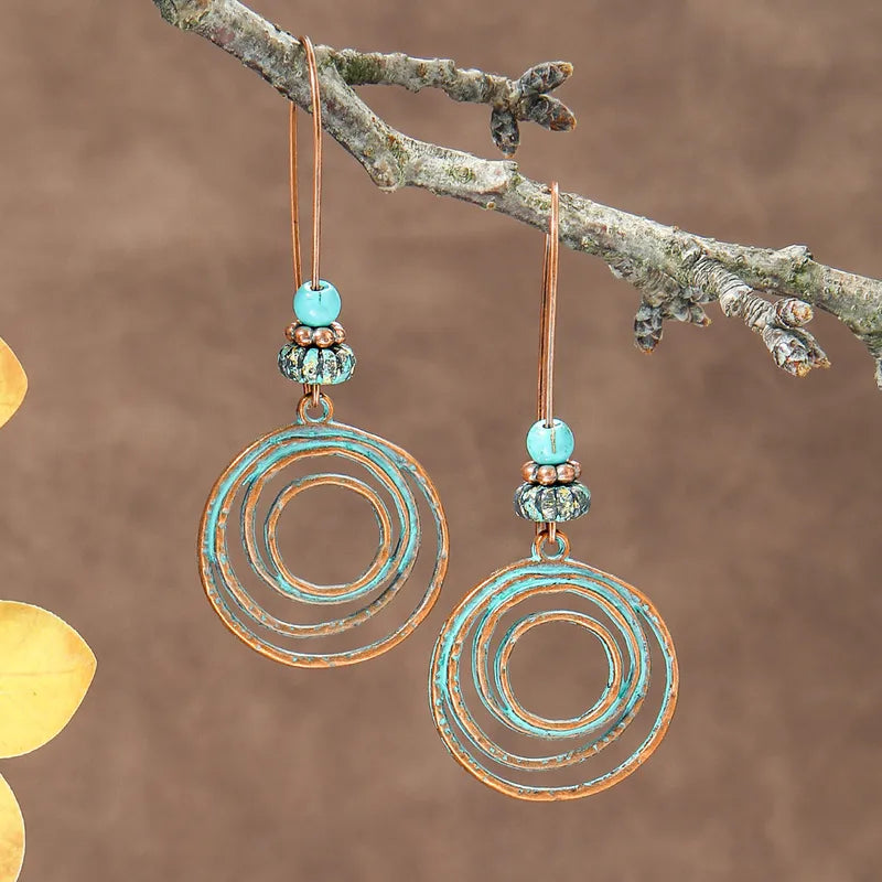 Boho Oxidised Earrings - Style 57