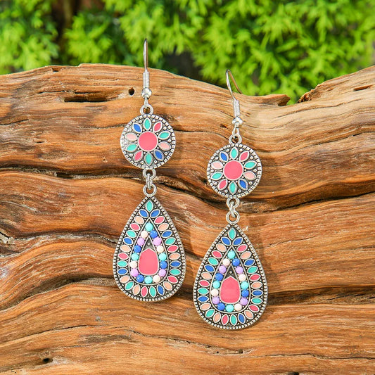 Premium | Traditional Indian Dangle Earrings - Boho Metal Earrings