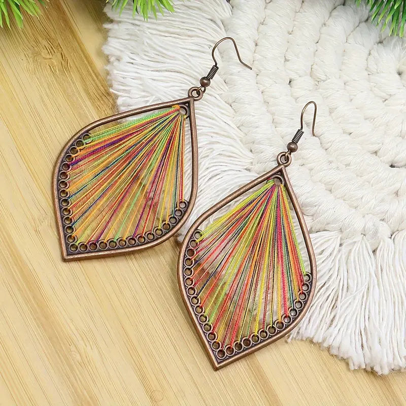 1- Handmade Boho Earrings for Women - Threader Earrings