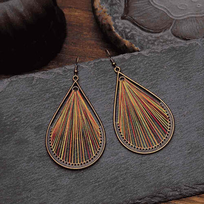 Premium  Handcrafted - Boho Earrings for Women - Threader Earrings (Teardrop)