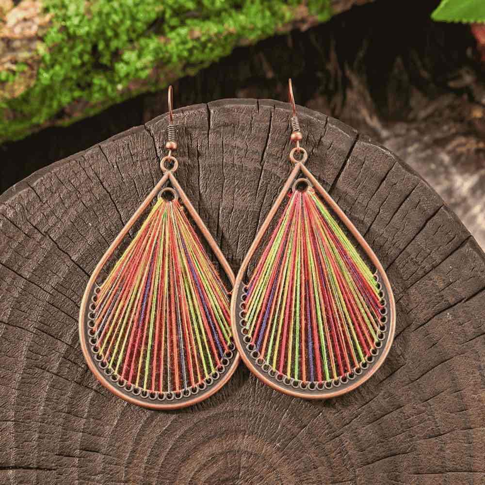 Premium  Handcrafted - Boho Earrings for Women - Threader Earrings (Teardrop)
