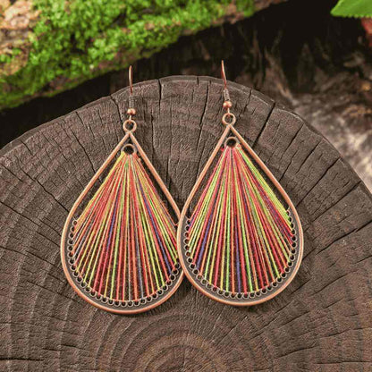 Premium  Handcrafted - Boho Earrings for Women - Threader Earrings (Teardrop)