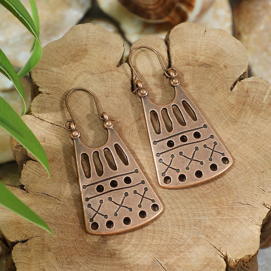 Boho Oxidised Earrings - Style 47