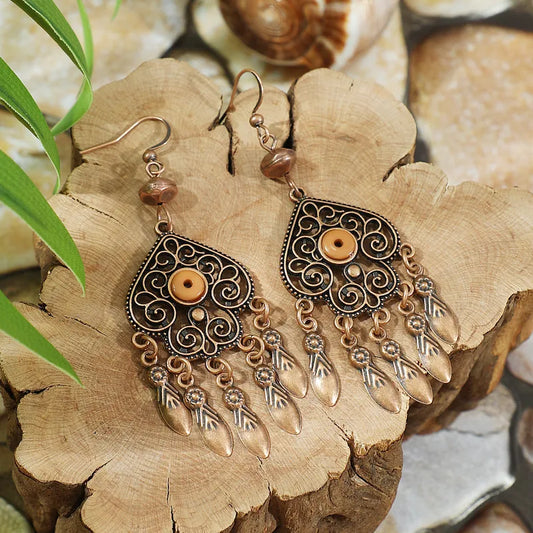Boho Oxidised Earrings - Style 42