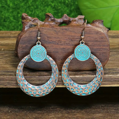 Boho Oxidised Earrings - Style 38
