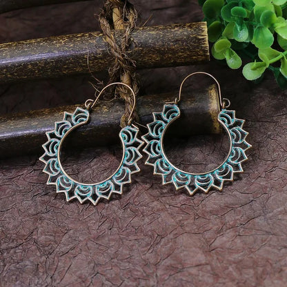 Boho Oxidised Earrings - Style 34