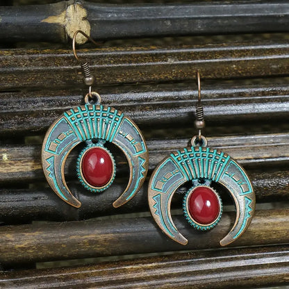 Boho Oxidised Earrings - Style 17