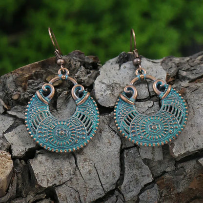 Boho Oxidised Earrings - Style 16