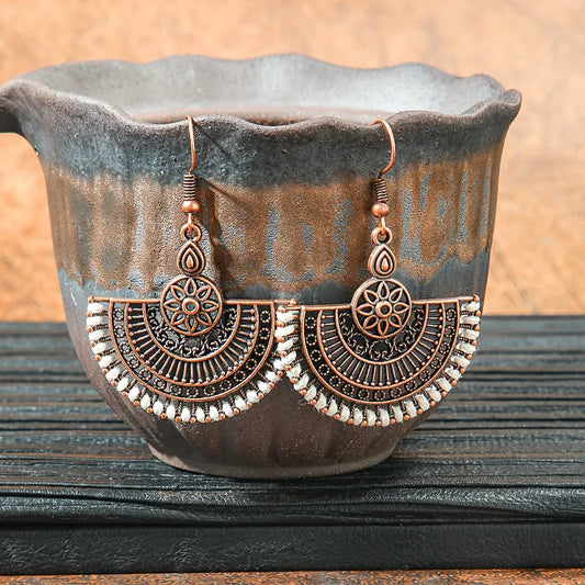 1-  Rhythm Thread Earrings - Metal Drop Earrings for Women