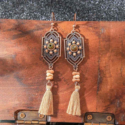 1- Vintage Boho Drop Earrings for Women - Tassel Earrings