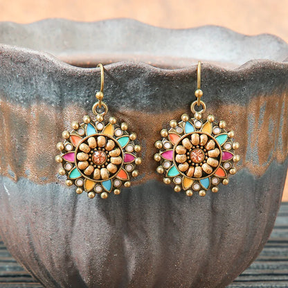 1- Noorani Nights Kundan Earrings - Boho Traditional Earrings