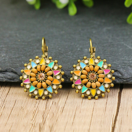 1- Noorani Nights Kundan Earrings - Boho Traditional Earrings