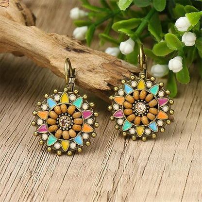 1- Noorani Nights Kundan Earrings - Boho Traditional Earrings