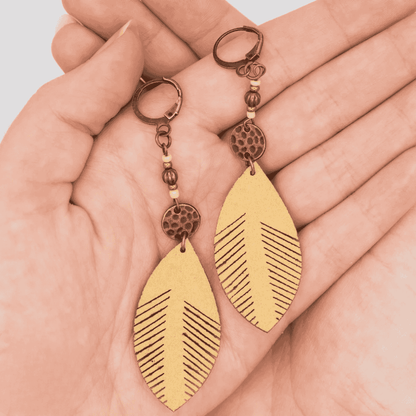 1- Boho Handmade Earrings - Minimalist Geometric Earrings