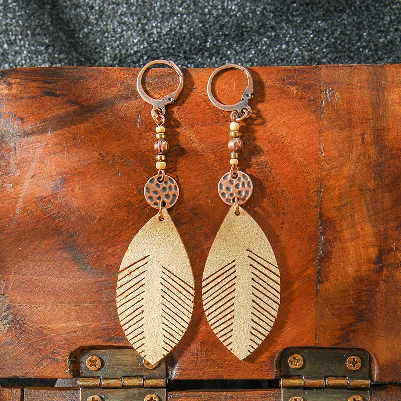 1- Boho Handmade Earrings - Minimalist Geometric Earrings