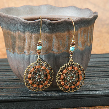 Luxury Series - Fortune Wheel Earrings - Desi Statement Ethnic Earrings