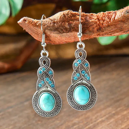 1-Festival Style Turquoise Earrings - Boho Spirit Metal Earrings