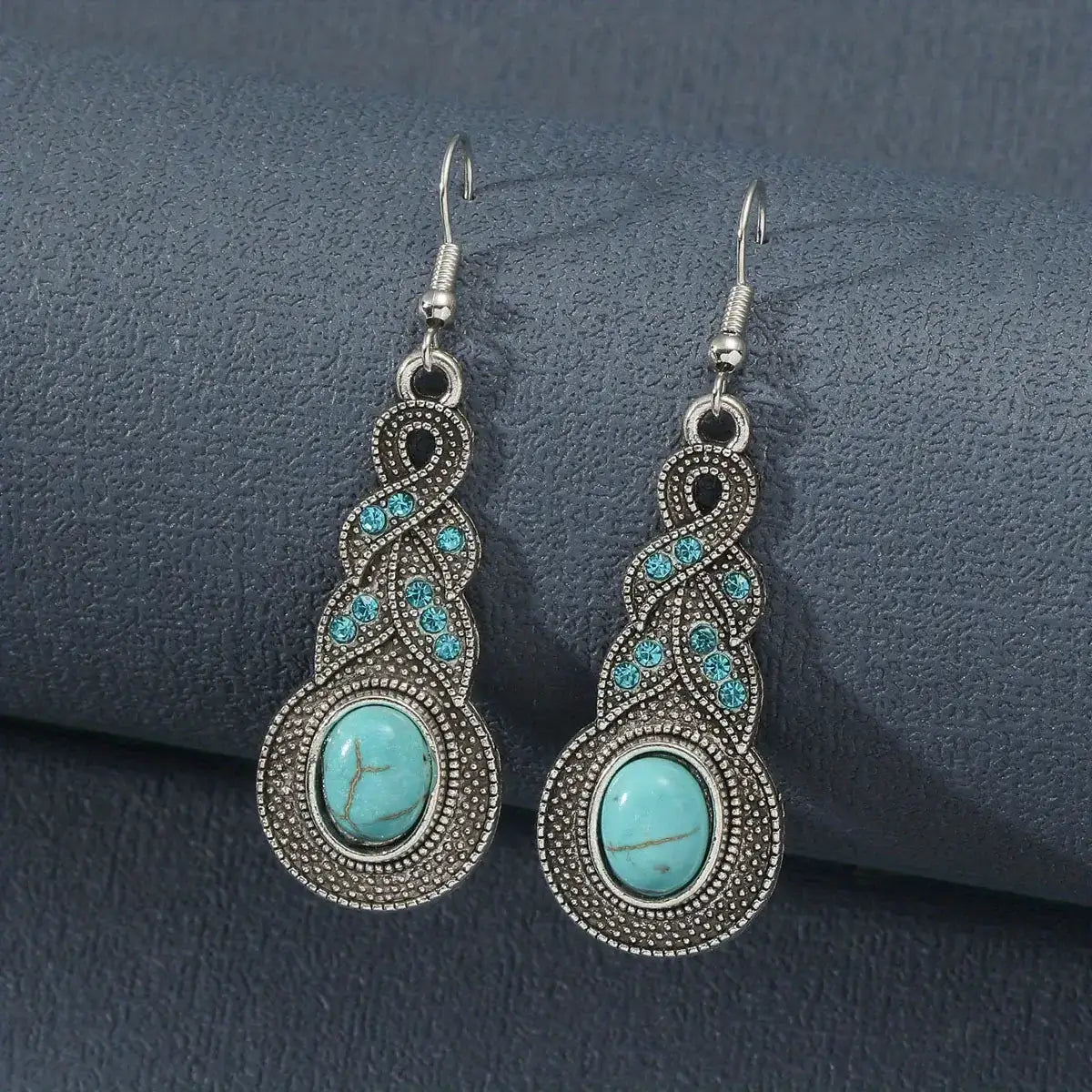 1-Festival Style Turquoise Earrings - Boho Spirit Metal Earrings