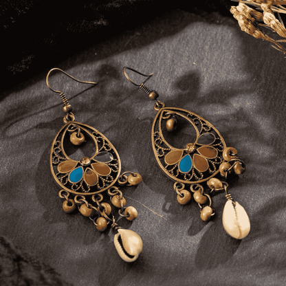 Premium | Beach Wear - Hanging Shell Earrings