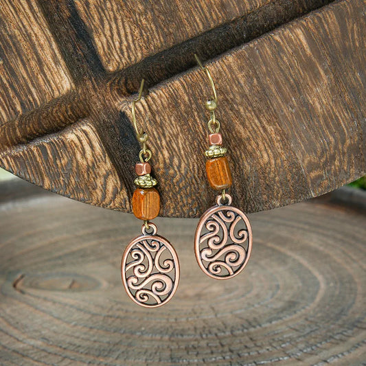 Boho Oxidised Earrings - Style 94