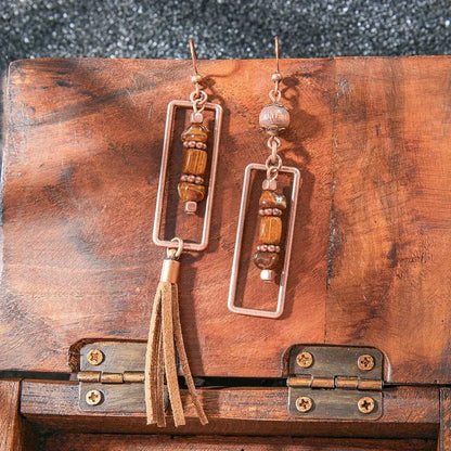 Boho Oxidised Earrings - Style 89