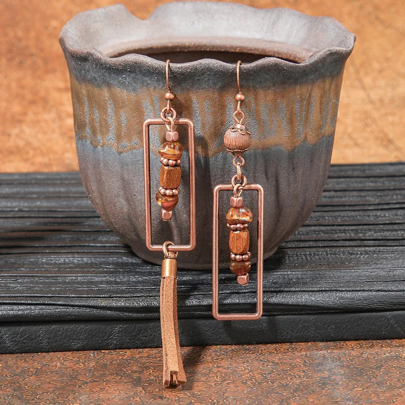 Boho Oxidised Earrings - Style 89