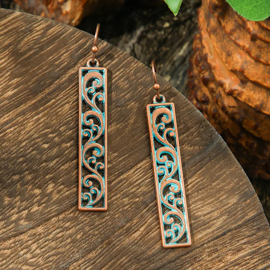 Boho Oxidised Earrings - Style 78
