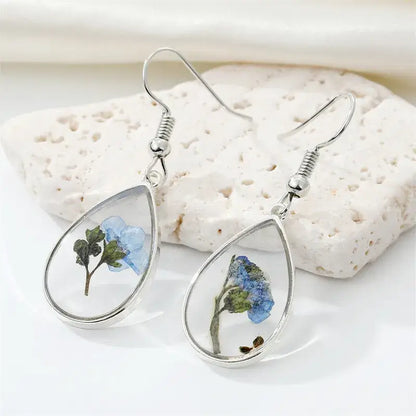 Ecstatic Flower Blossom Earrings (Pressed Flowers)