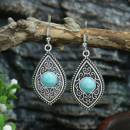 Elegant Turquoise Drop Earrings